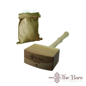 MAZO Madera con  BOLSA Natural de 130X375 cm