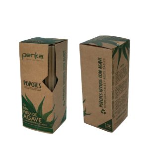 Pajita larga de fibra de agave Penka 150 unidades  26 cm